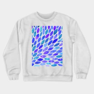 Watercolor brush strokes - blue and purple Crewneck Sweatshirt